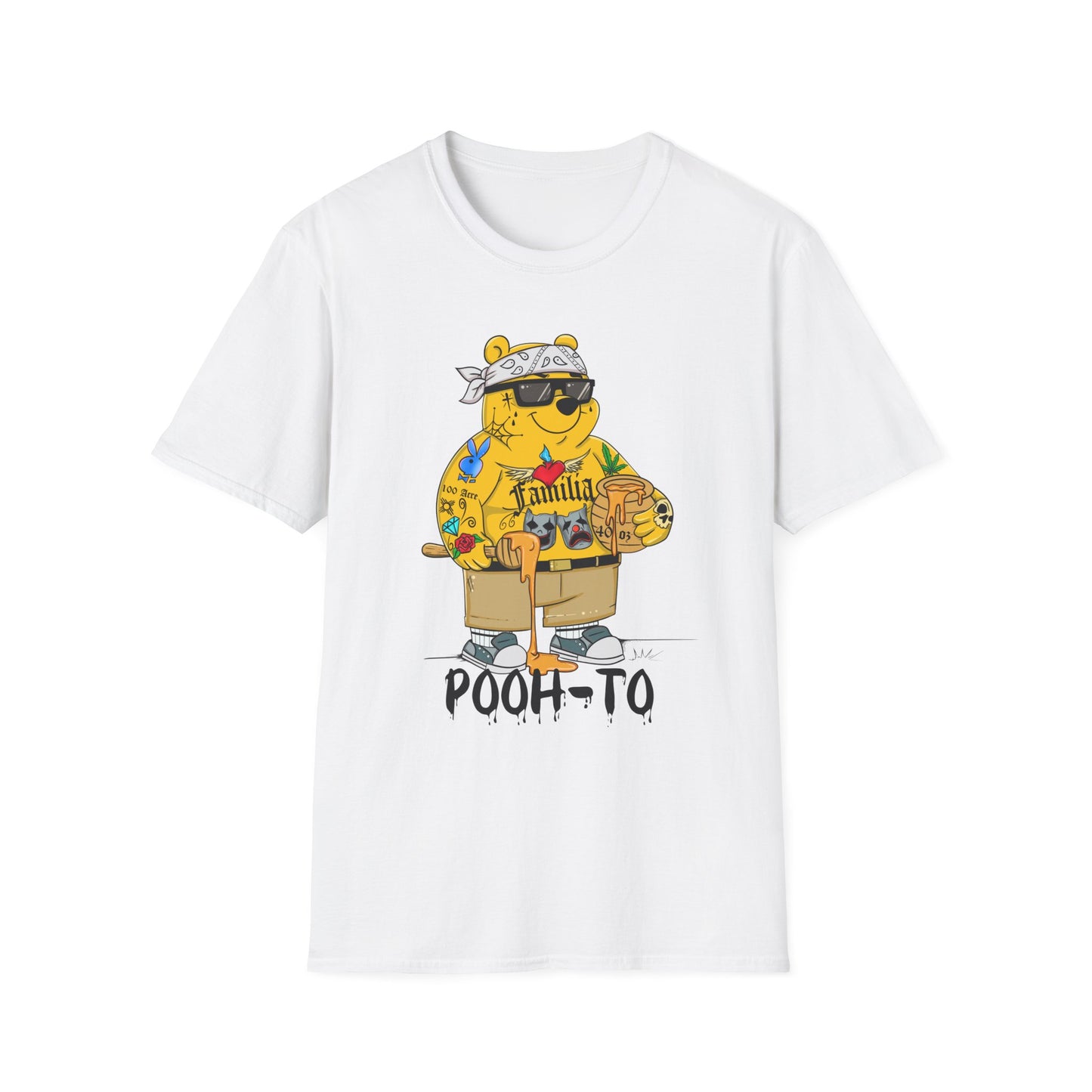 Pooh-To Graphic T-Shirt — Streetwear Cartoon Bear Tee