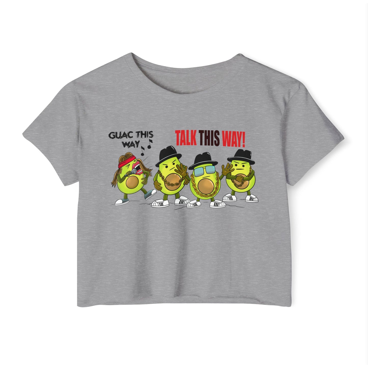 Guac This Way Punny Avocado Crop Top
