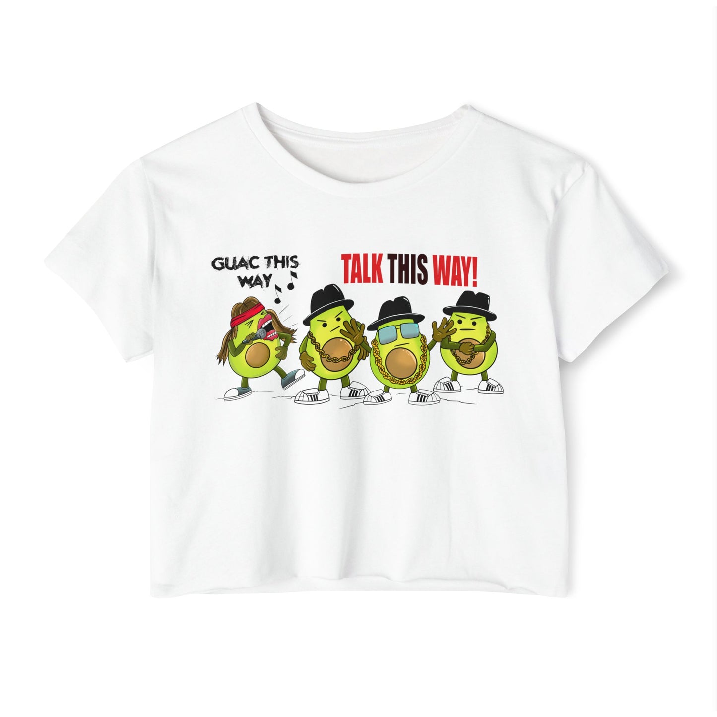Guac This Way Punny Avocado Crop Top