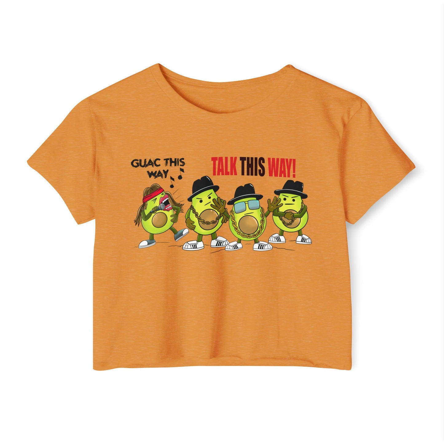 Guac This Way Punny Avocado Crop Top