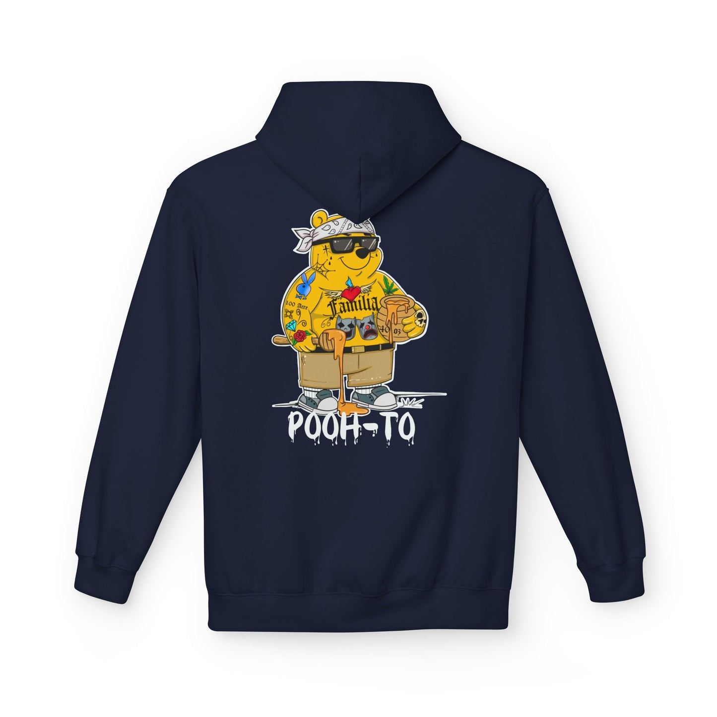 'Pooh-to' Tattooed Bear Graphic Hoodie