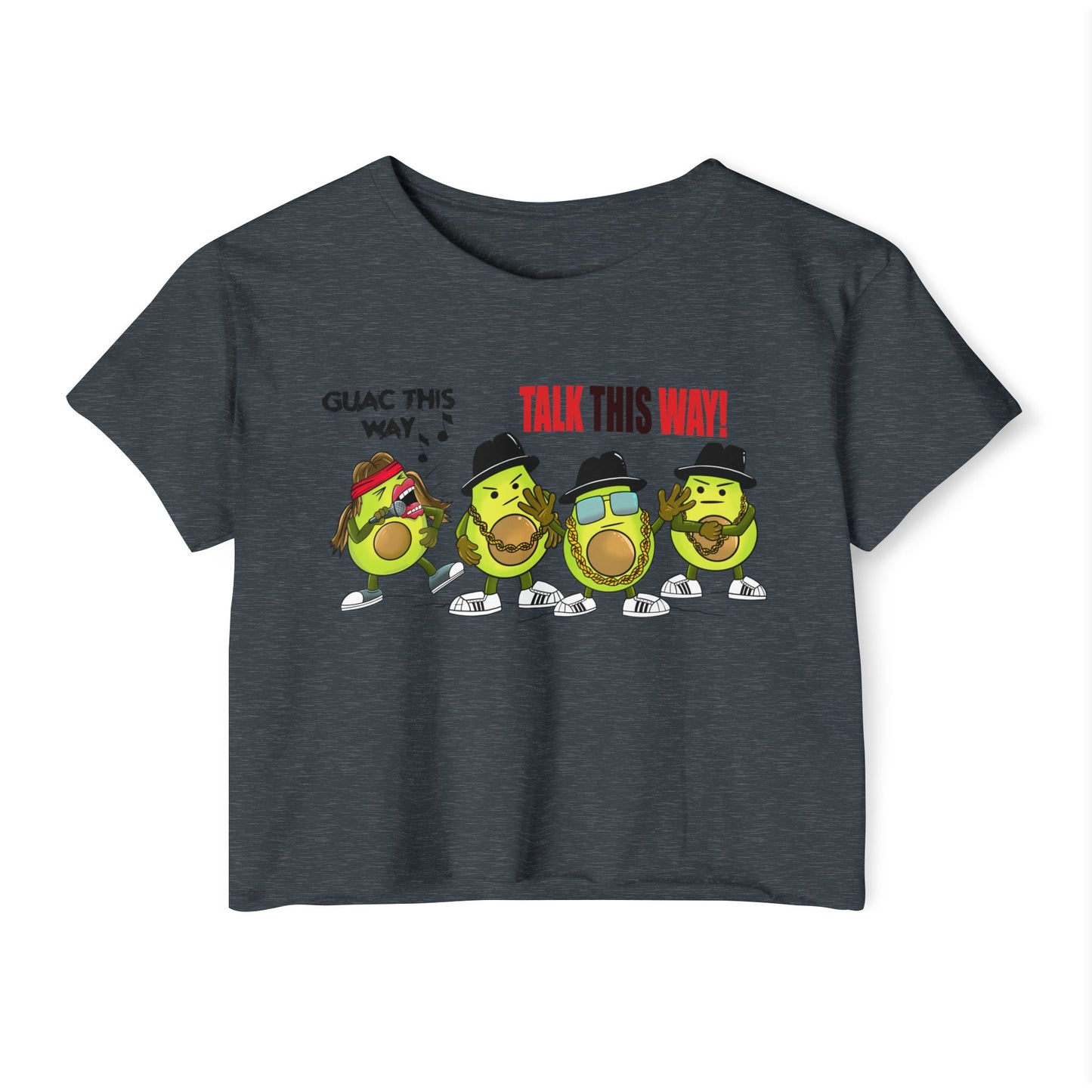 Guac This Way Punny Avocado Crop Top