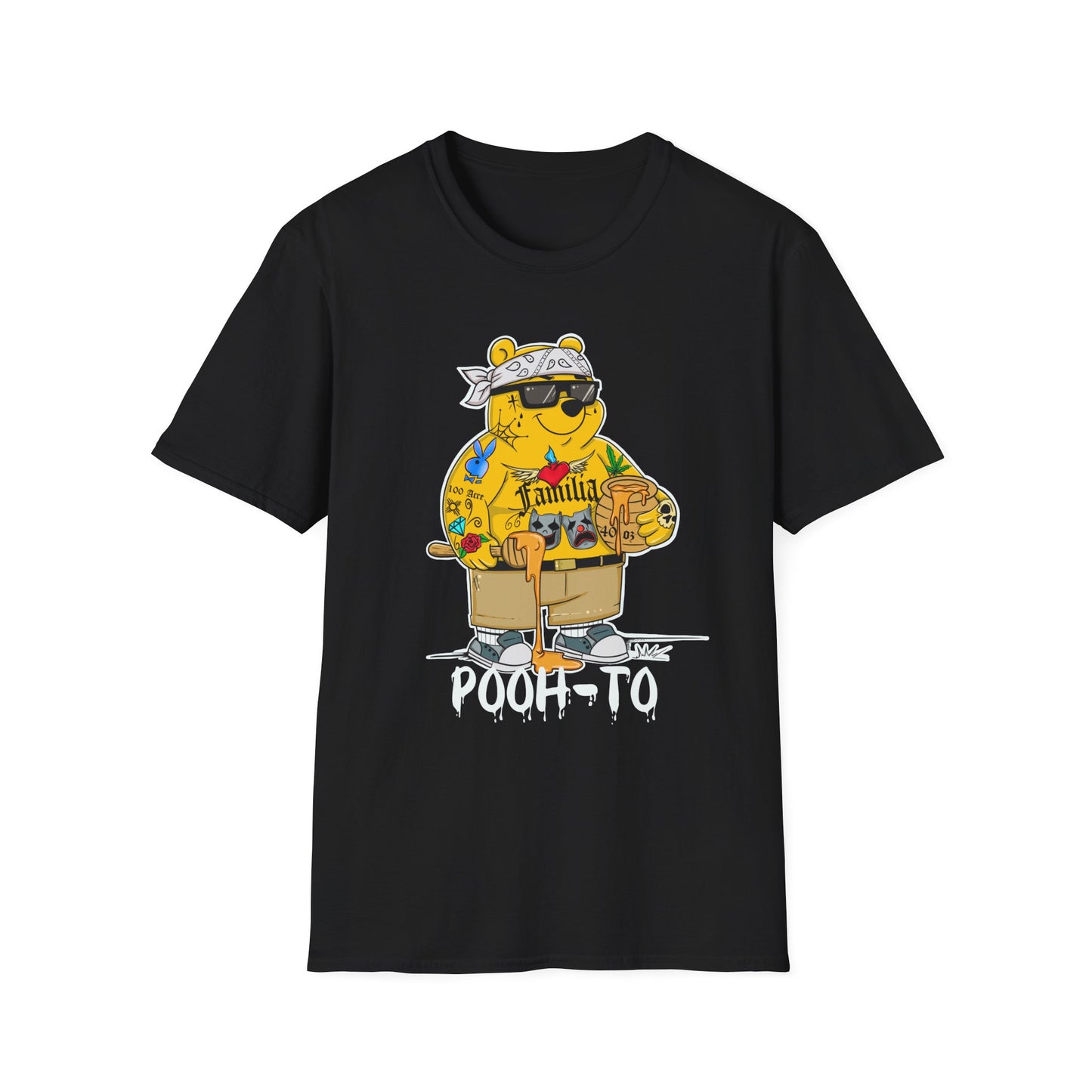 Pooh-To Graphic T-Shirt — Streetwear Cartoon Bear Tee