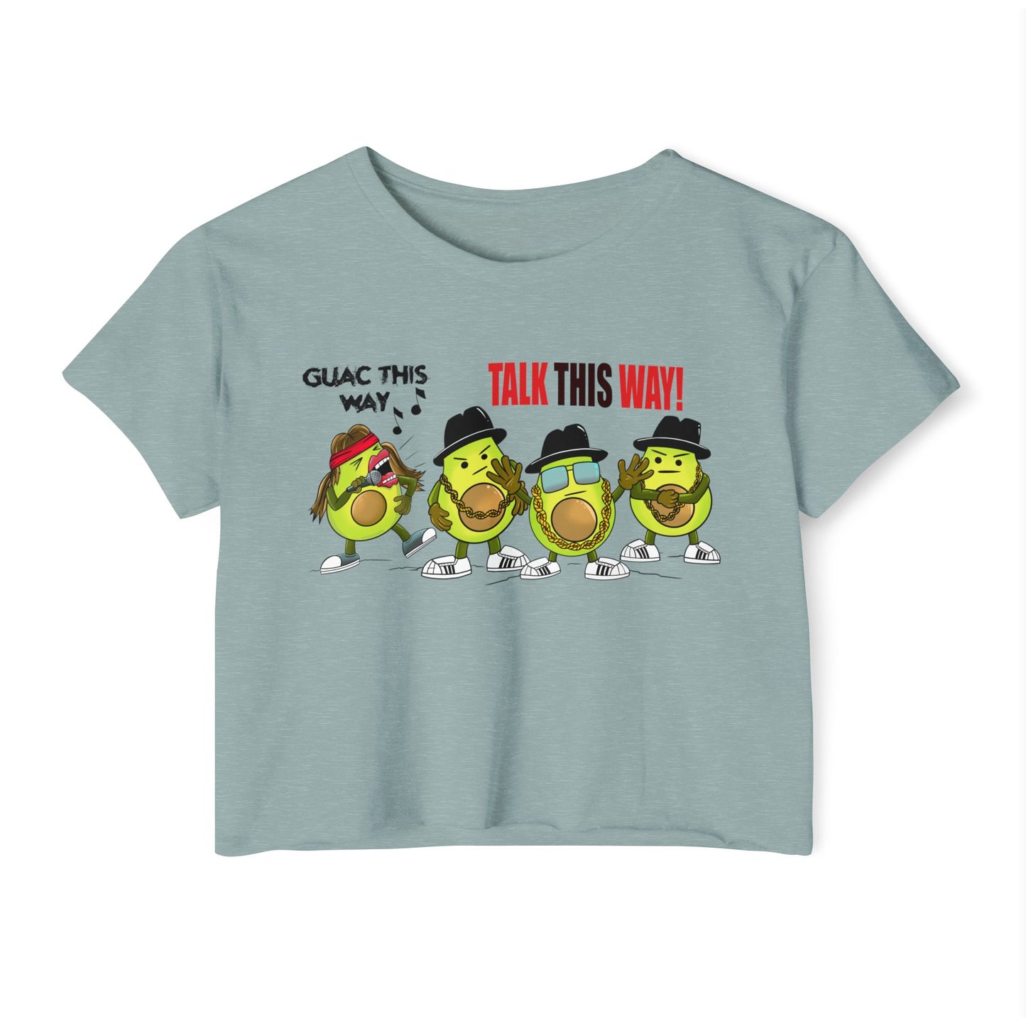 Guac This Way Punny Avocado Crop Top
