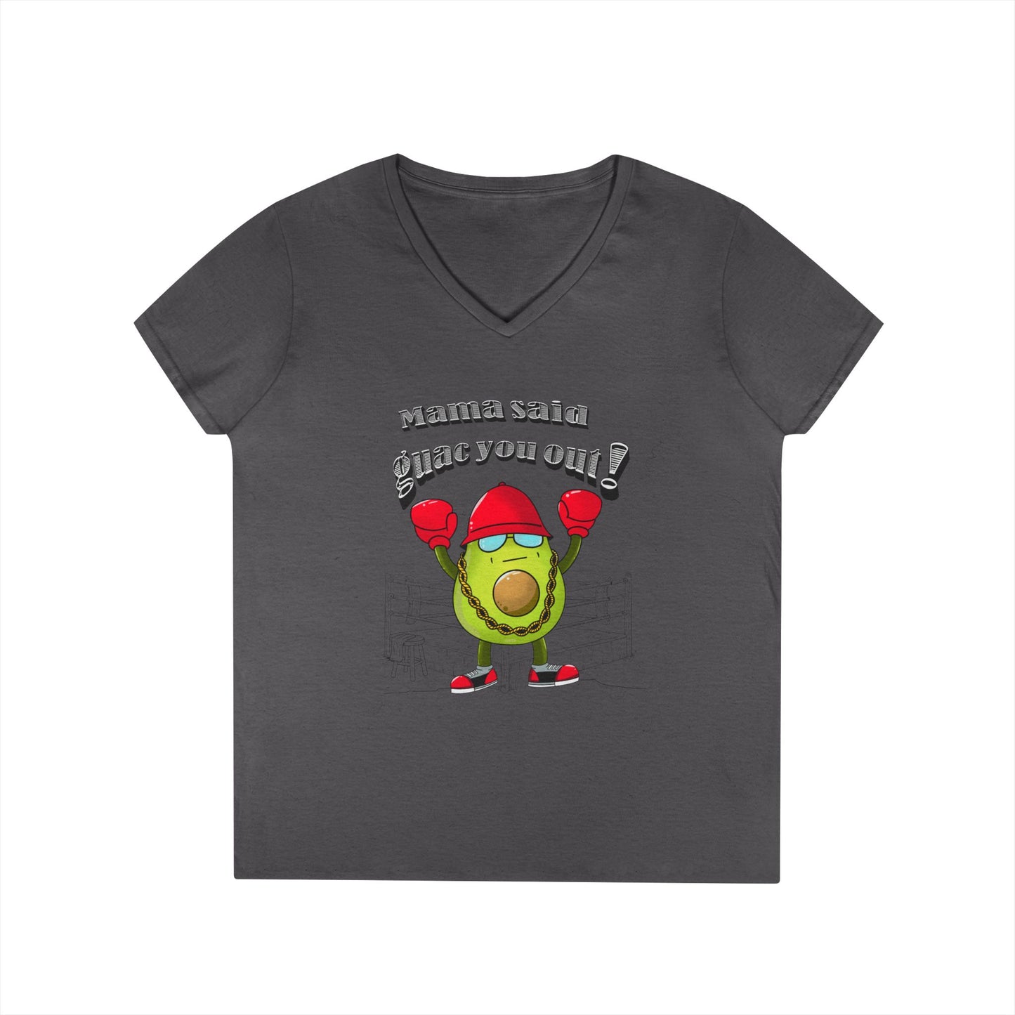 Mama Said Guac You Out!- Punny Avocado V-Neck