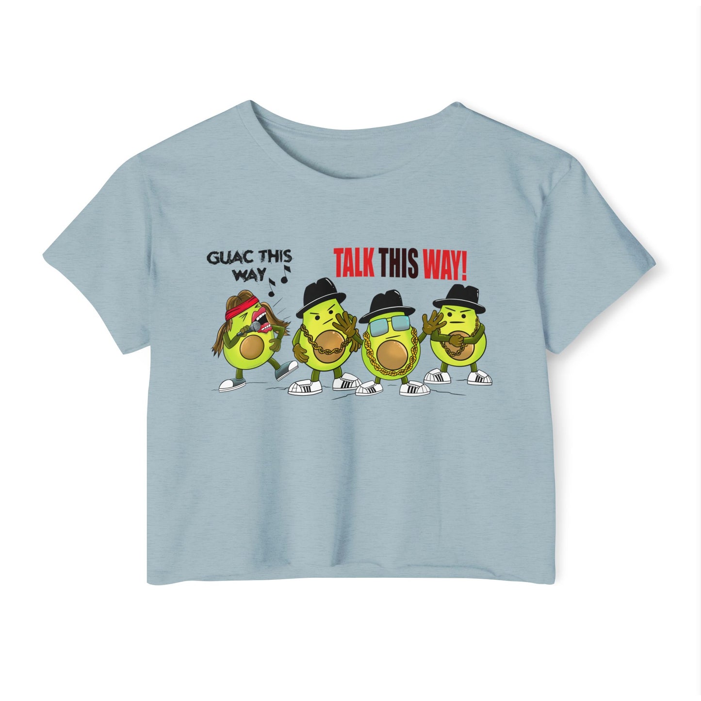 Guac This Way Punny Avocado Crop Top