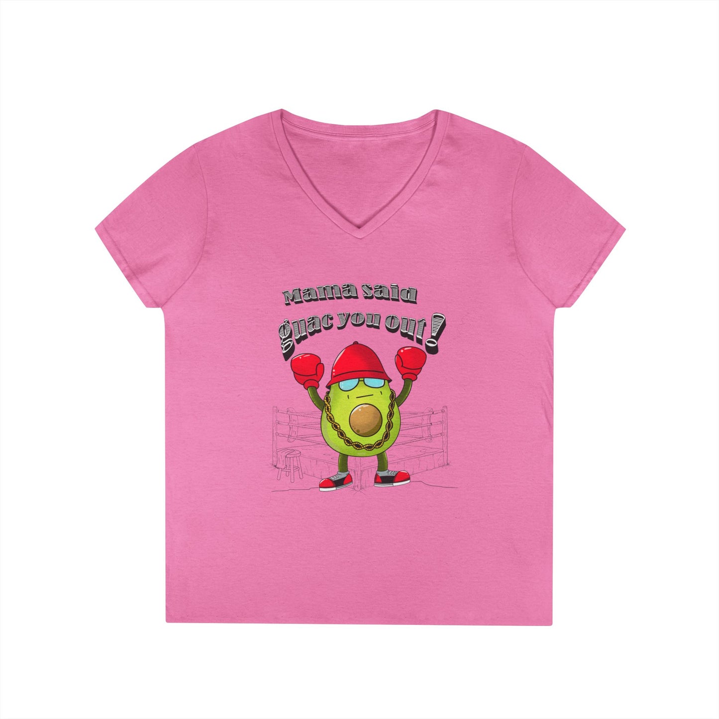 Mama Said Guac You Out!- Punny Avocado V-Neck