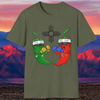 Green and Red Chile Face Off Graphic Tee