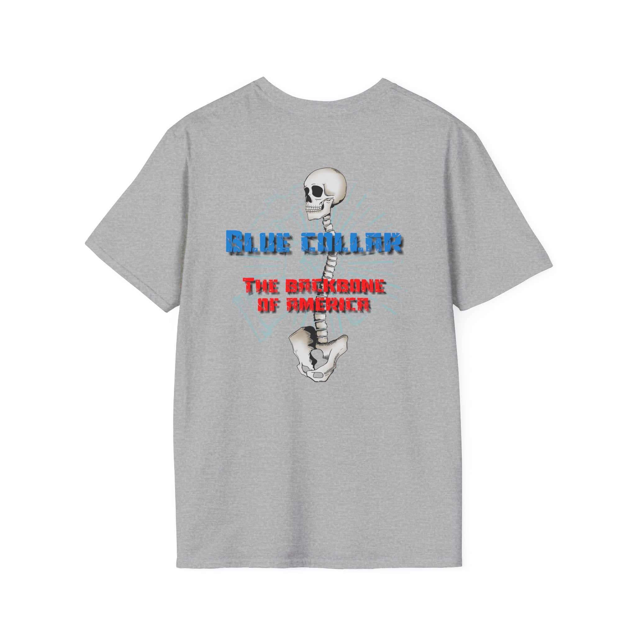 Blue Collar Tee- The Backbone of America