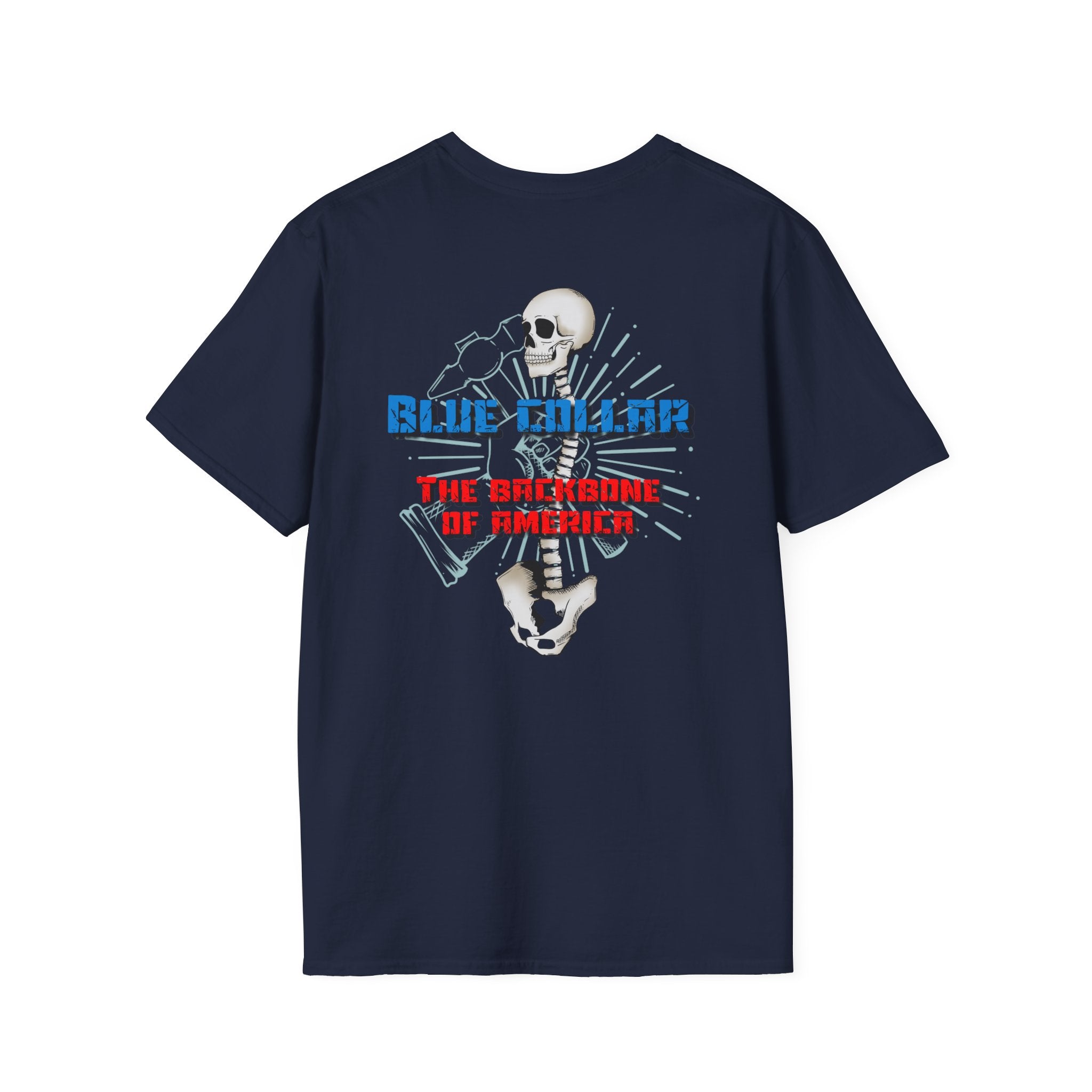 Blue Collar Tee- The Backbone of America