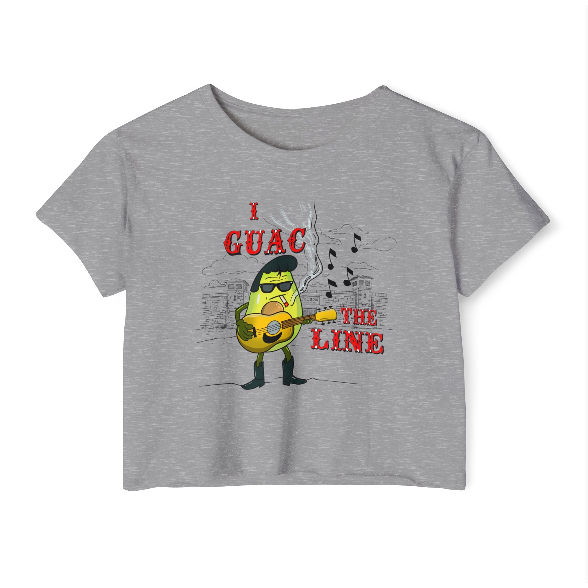 I Guac the Line- Punny Avocado Crop Top