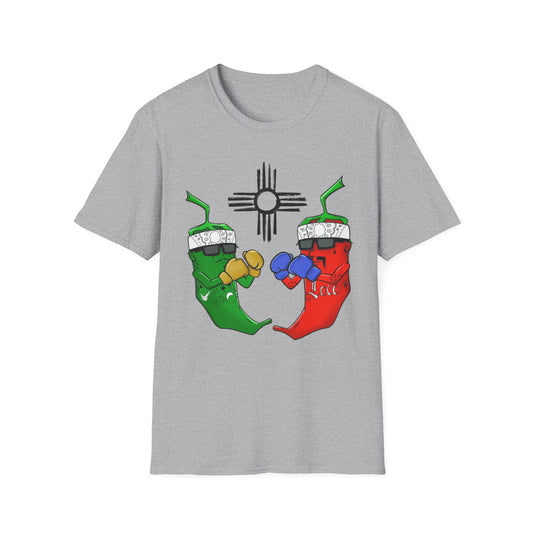 Green and Red Chile Face Off Graphic Tee