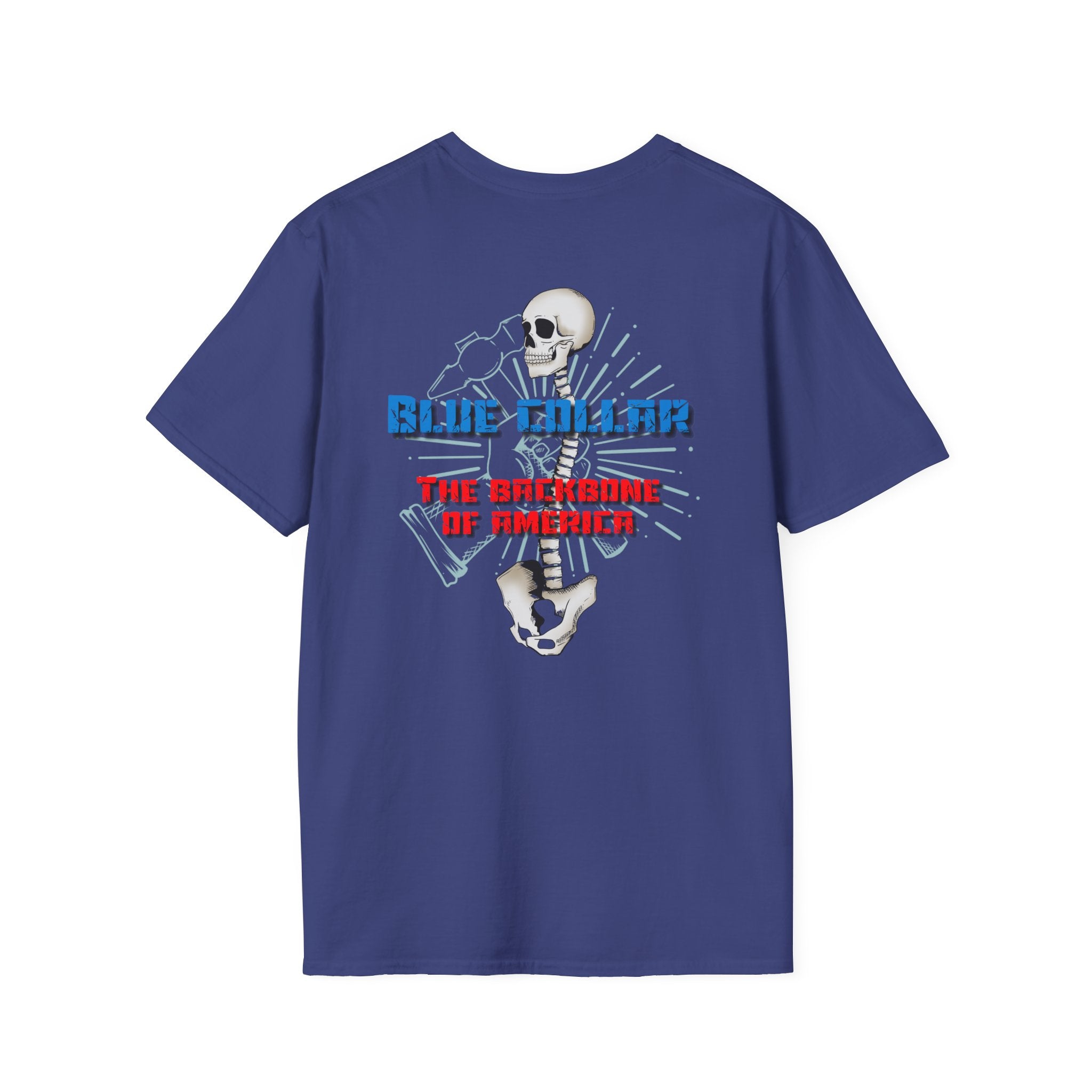 Blue Collar Tee- The Backbone of America