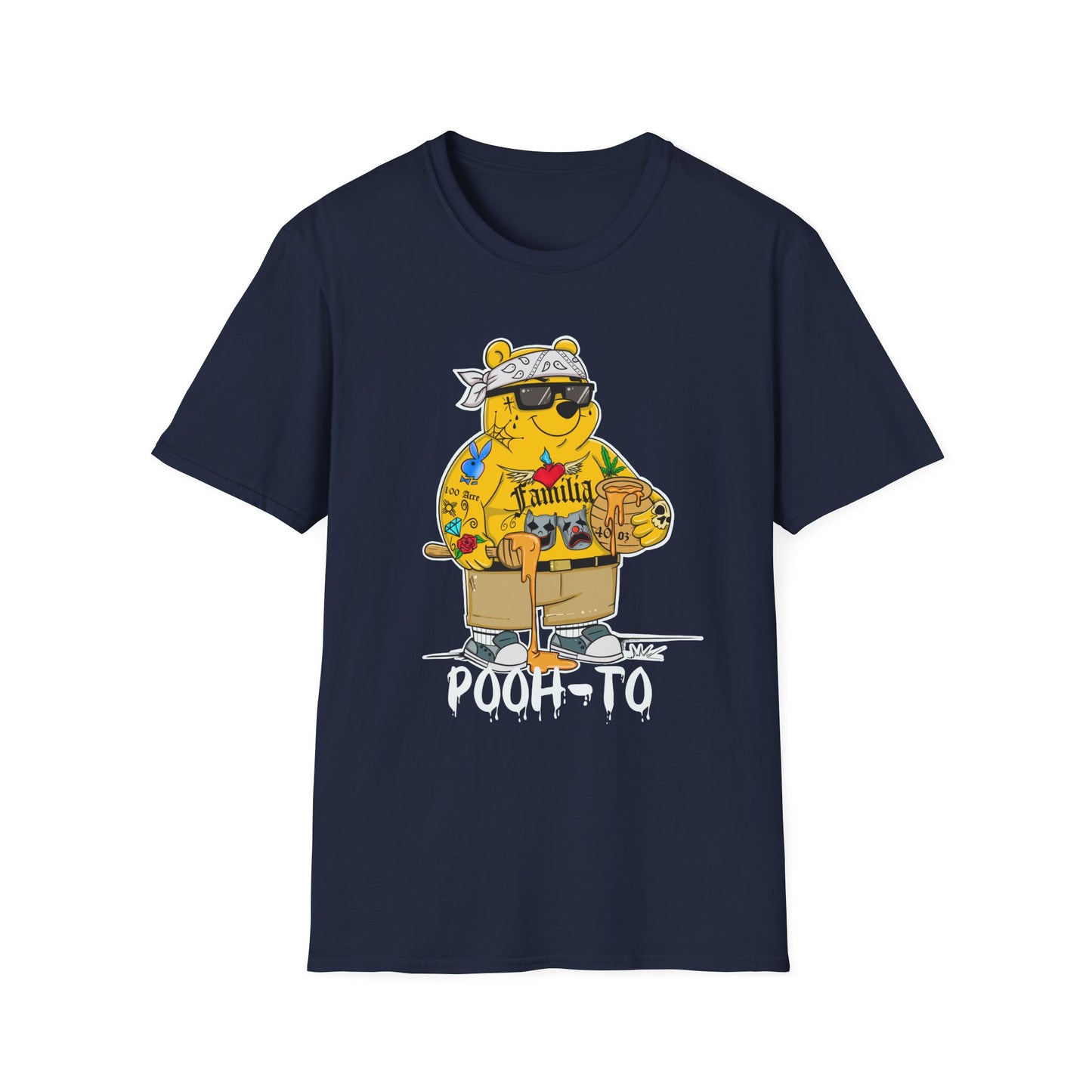 Pooh-To Graphic T-Shirt — Streetwear Cartoon Bear Tee