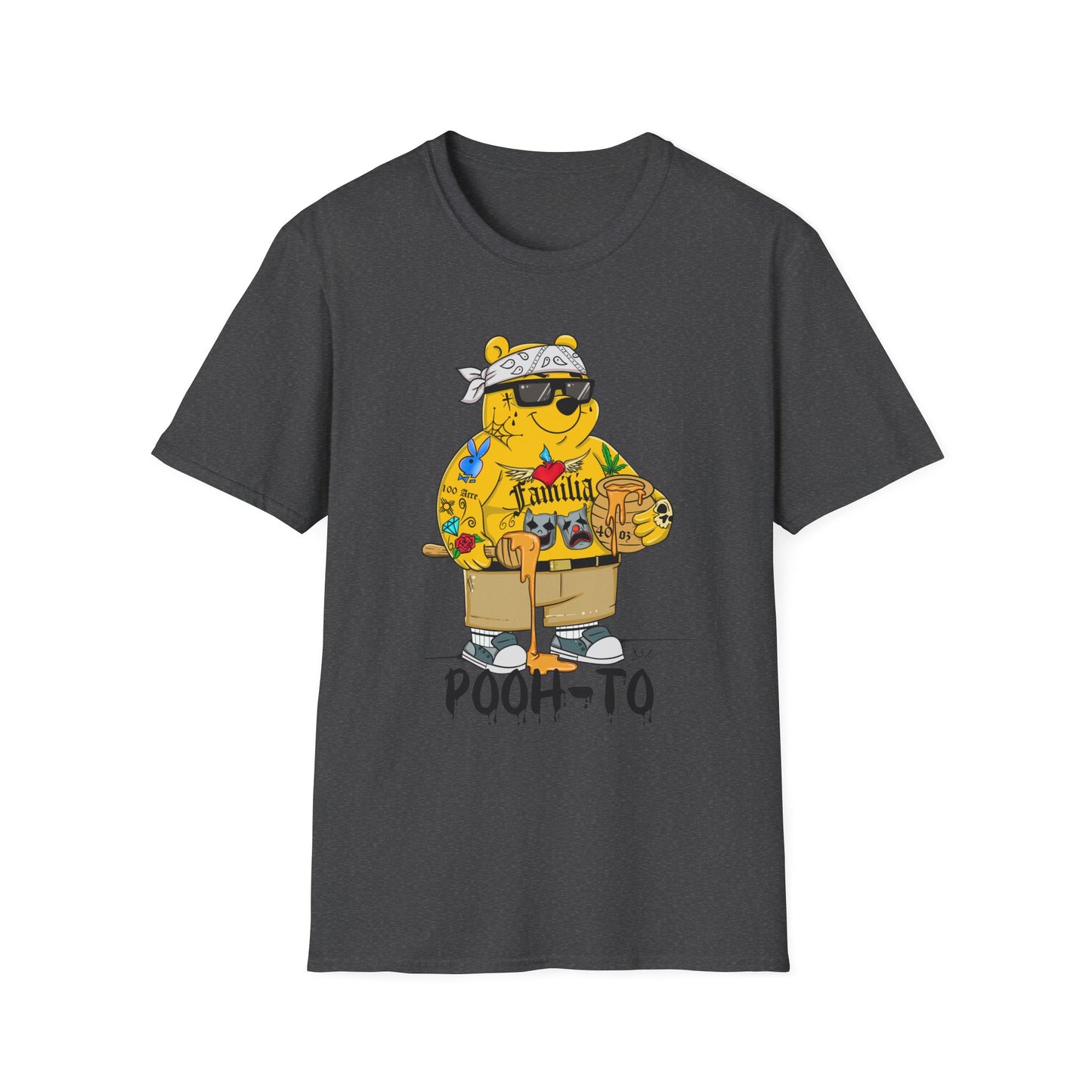 Pooh-To Graphic T-Shirt — Streetwear Cartoon Bear Tee