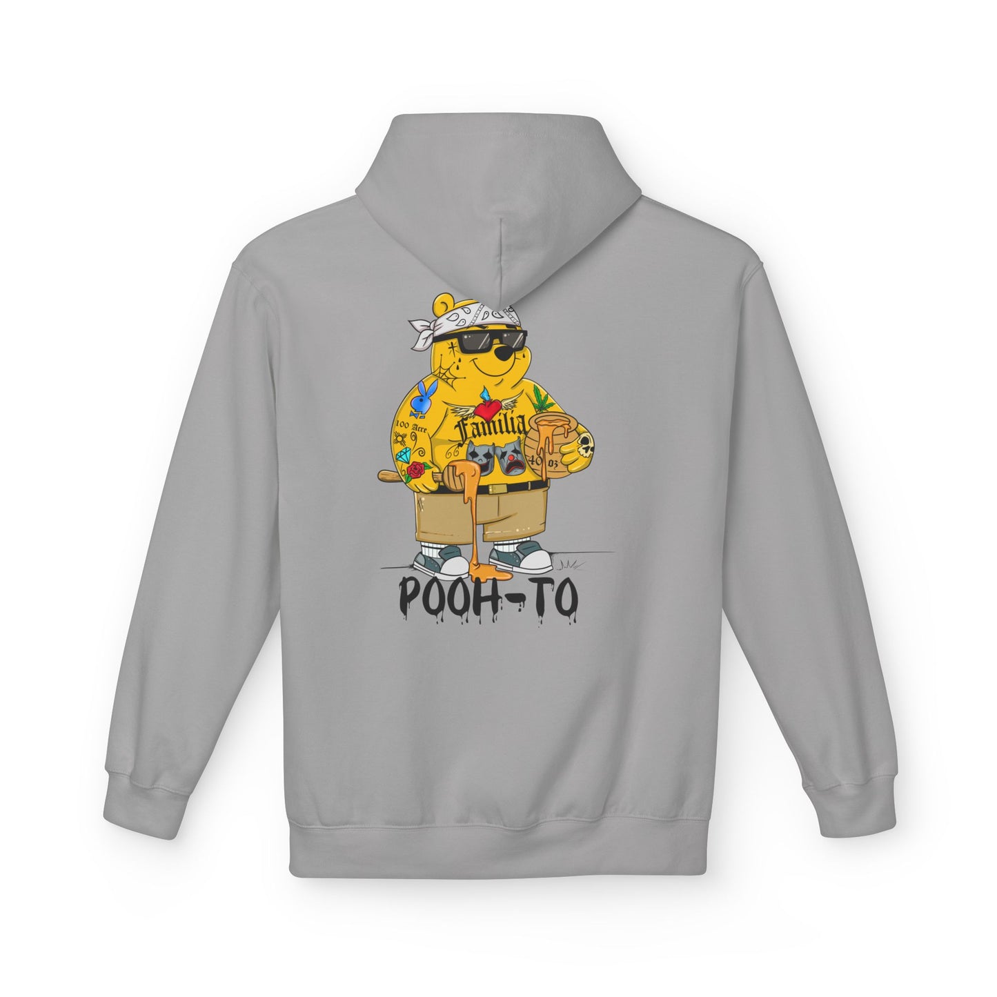 'Pooh-to' Tattooed Bear Graphic Hoodie