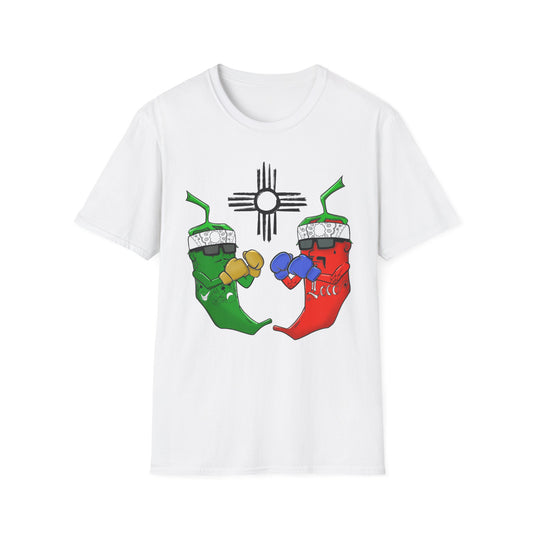 Green and Red Chile Face Off Graphic Tee
