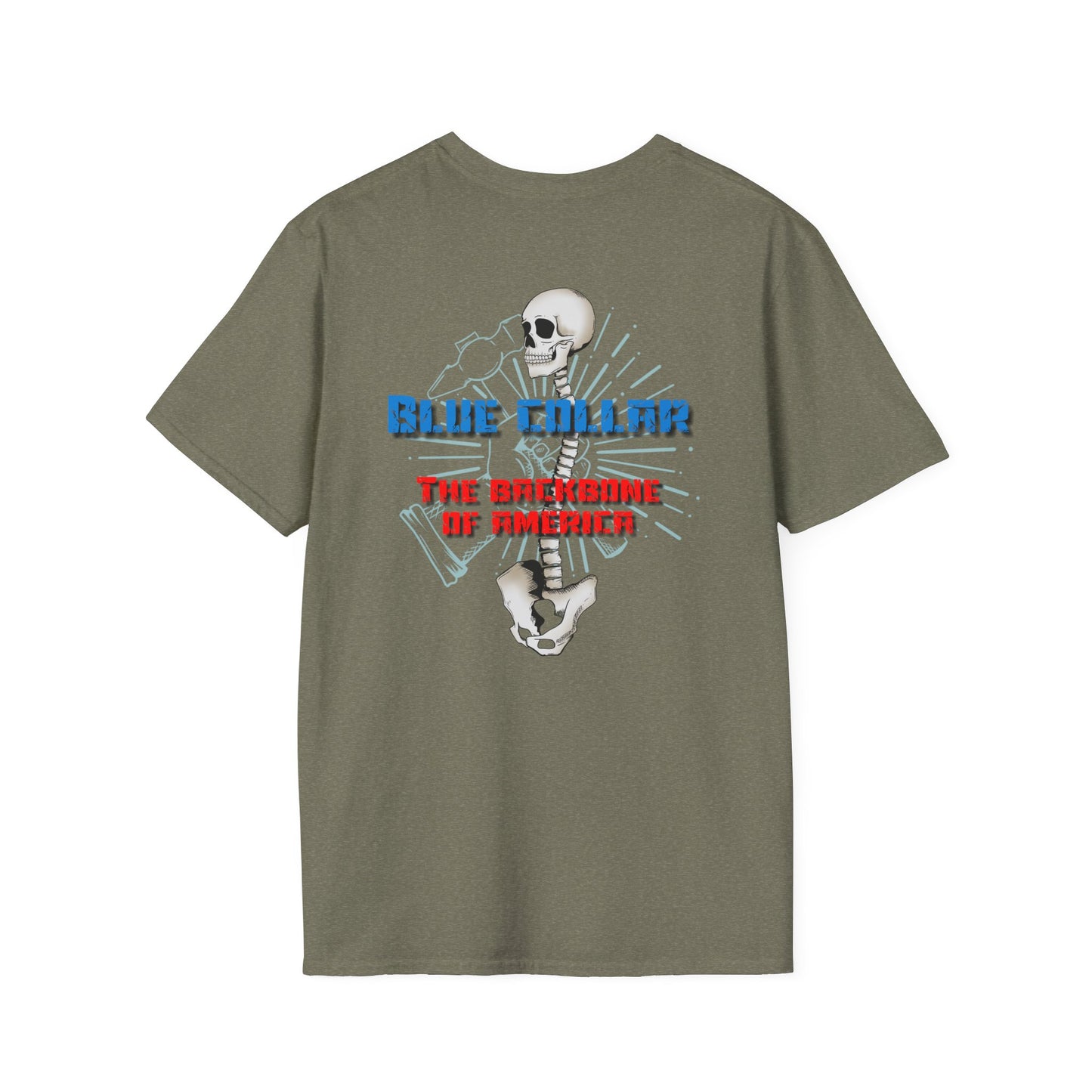 Blue Collar Tee- The Backbone of America