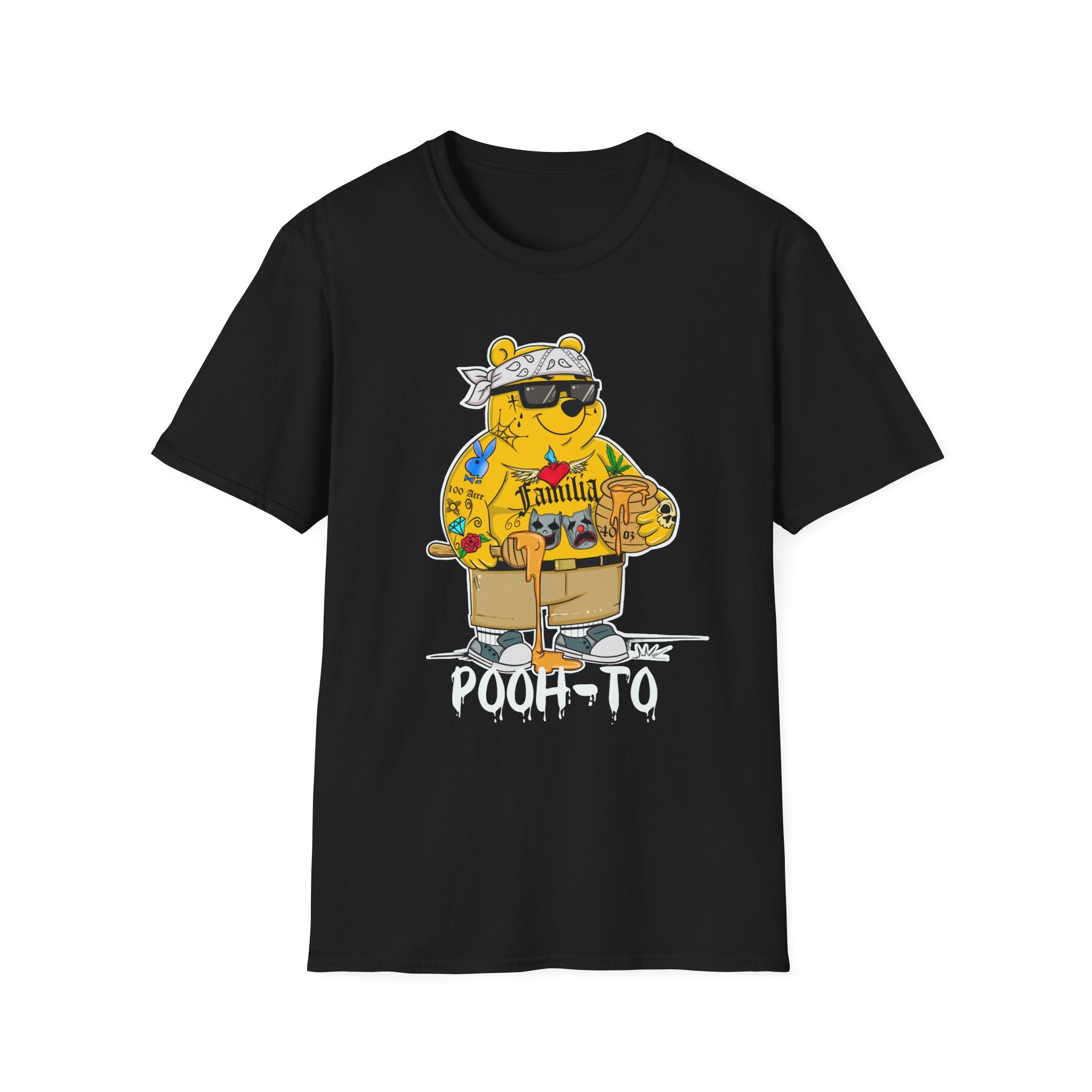 Pooh-To Graphic T-Shirt — Streetwear Cartoon Bear Tee