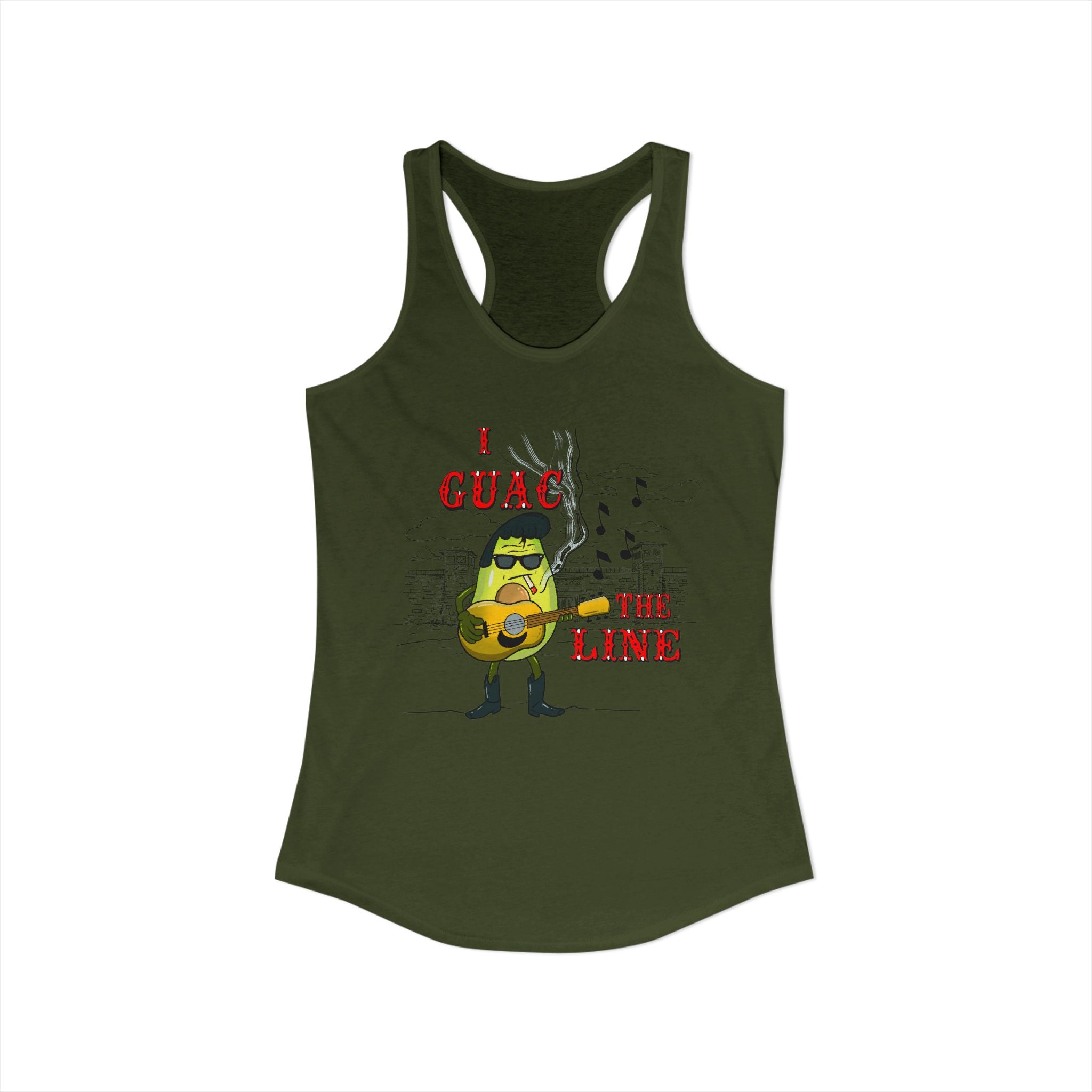 I Guac The Line- Punny Avocado Racerback Tank