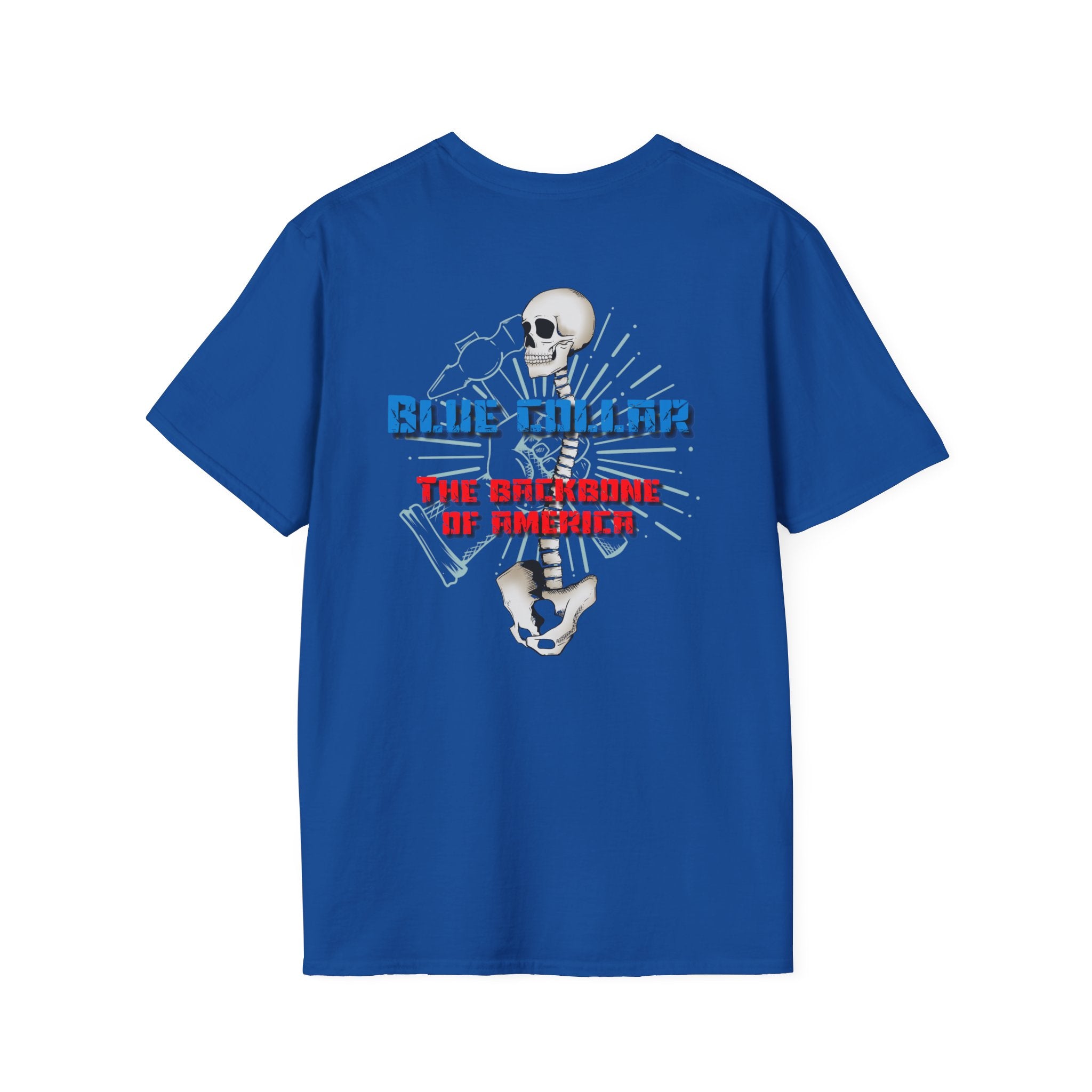 Blue Collar Tee- The Backbone of America