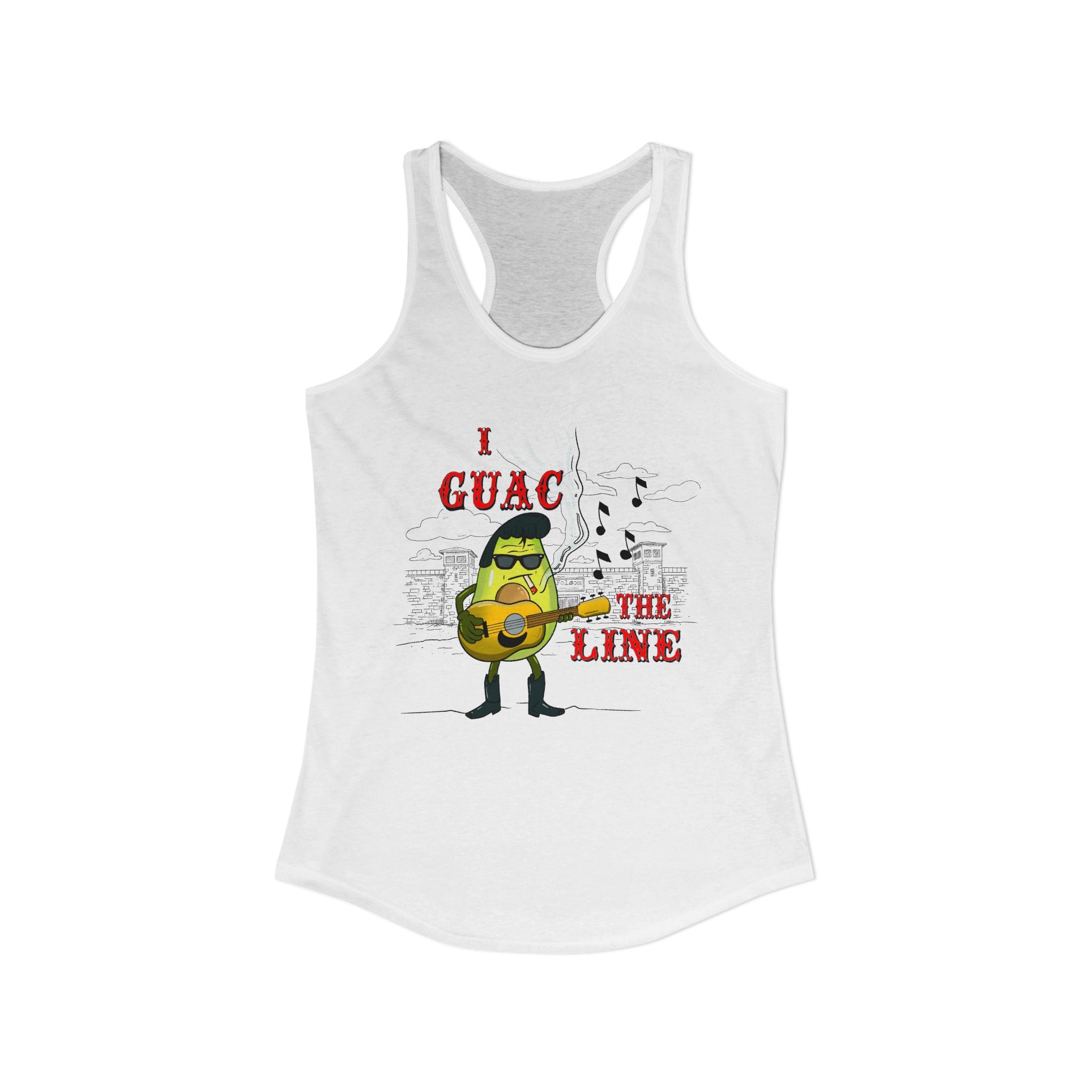 I Guac The Line- Punny Avocado Racerback Tank