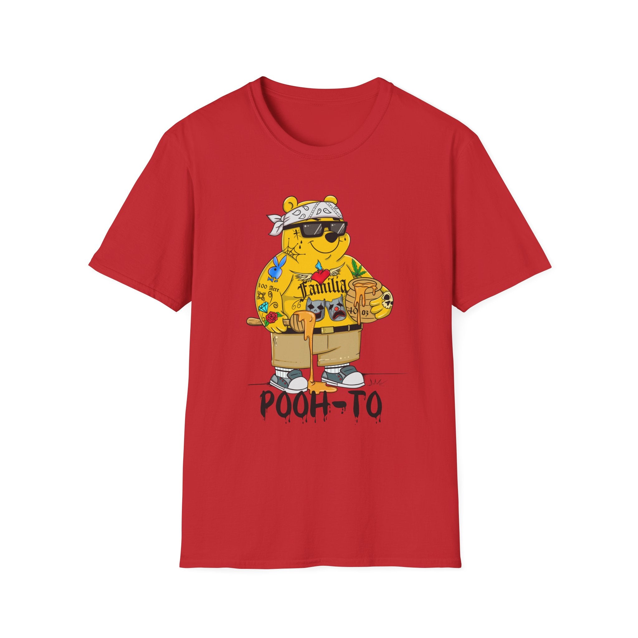 Pooh-To Graphic T-Shirt — Streetwear Cartoon Bear Tee