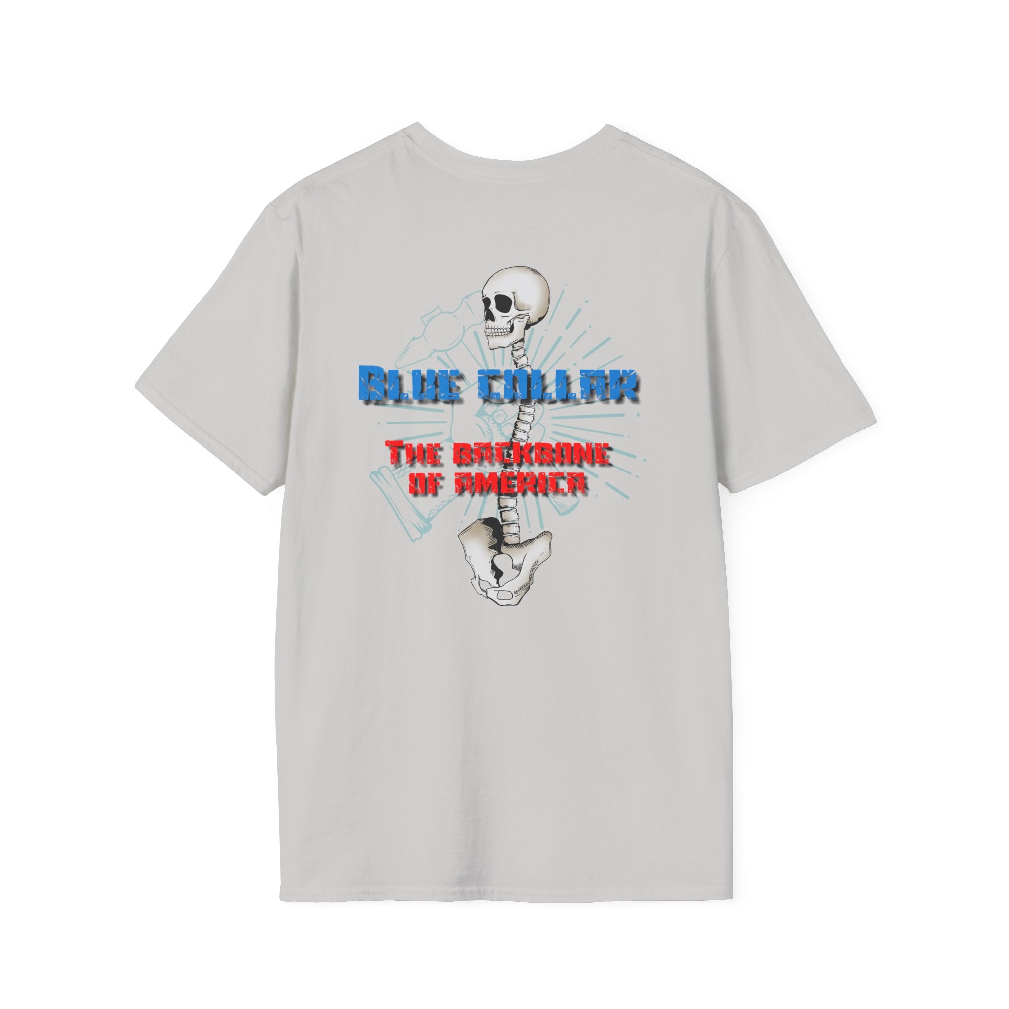 Blue Collar Tee- The Backbone of America