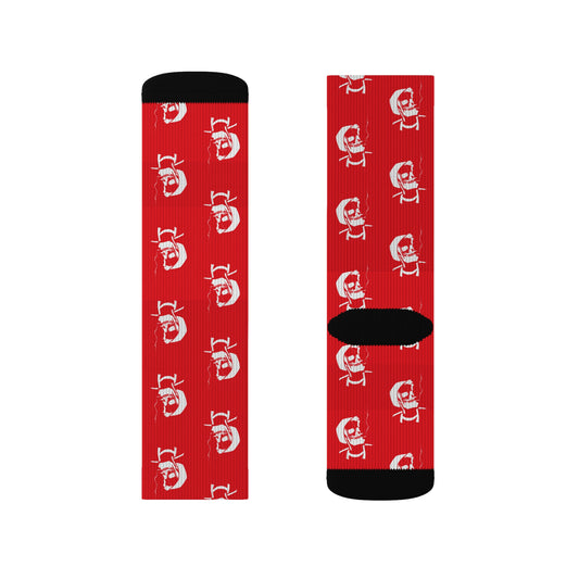 Cozy Crew Socks | Skull Pattern Socks | Poncho and Lefty’s Mercantile