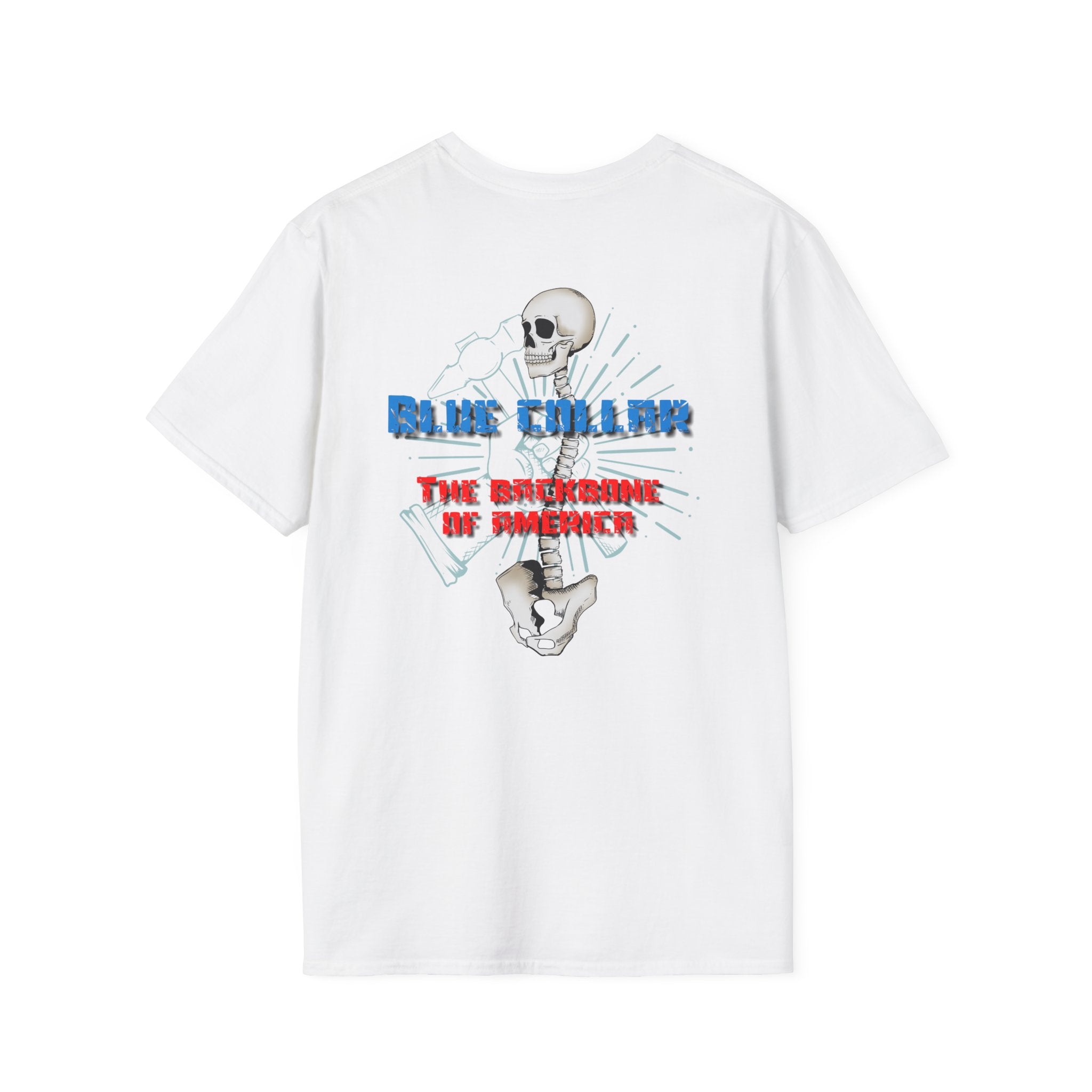 Blue Collar Tee- The Backbone of America