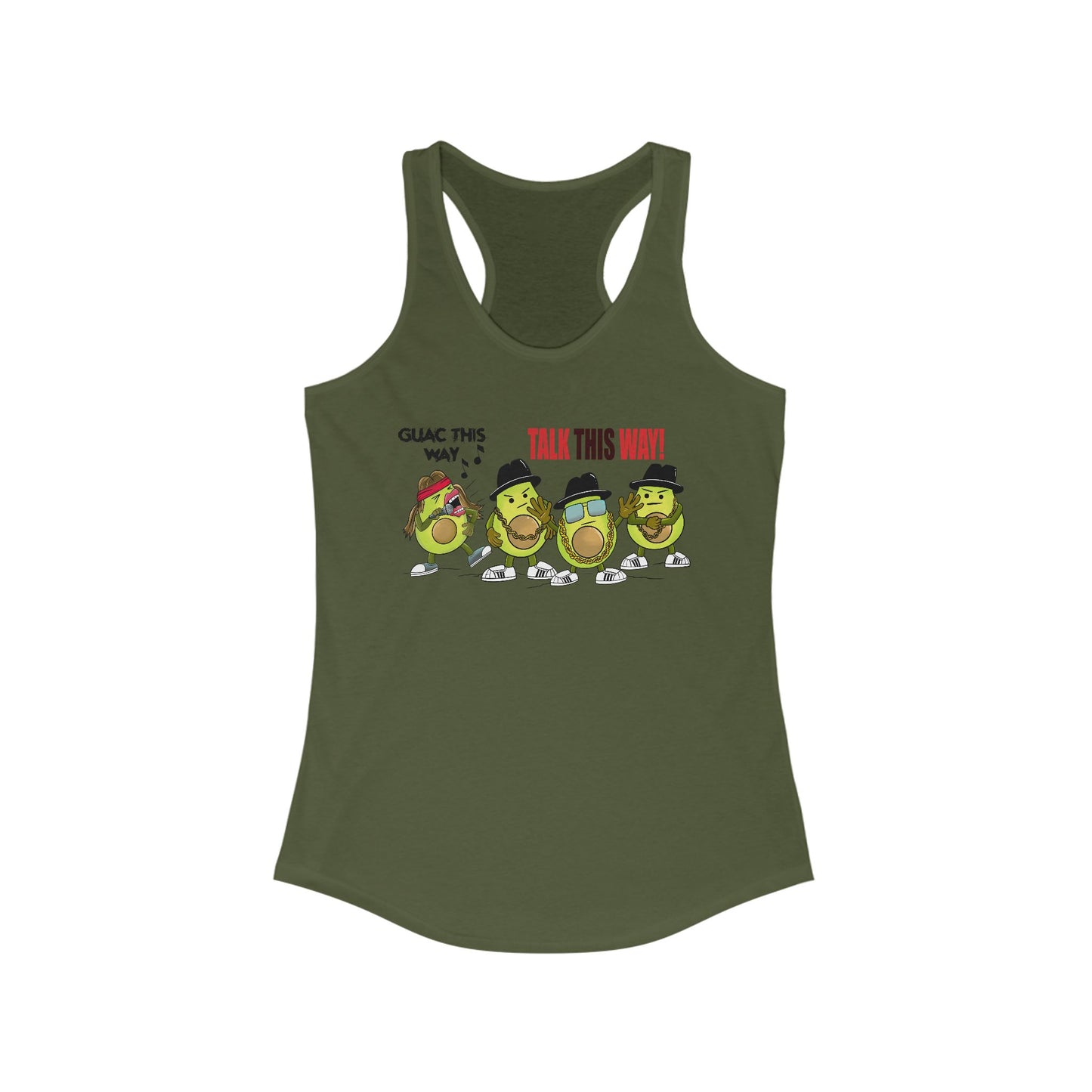Guac This Way -Punny Avocado Womens Tank