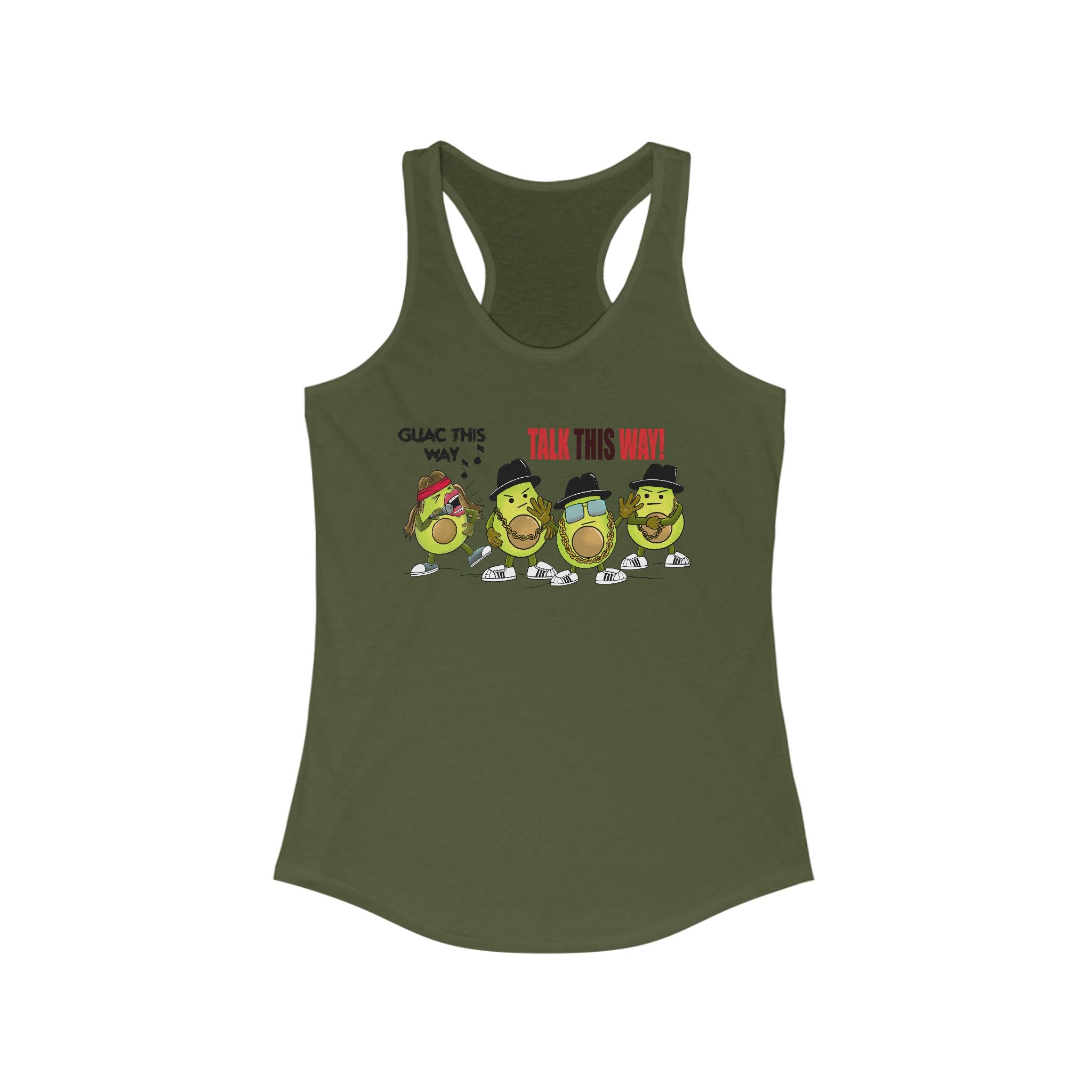 Guac This Way -Punny Avocado Womens Tank