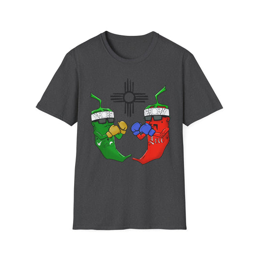 Green and Red Chile Face Off Graphic Tee