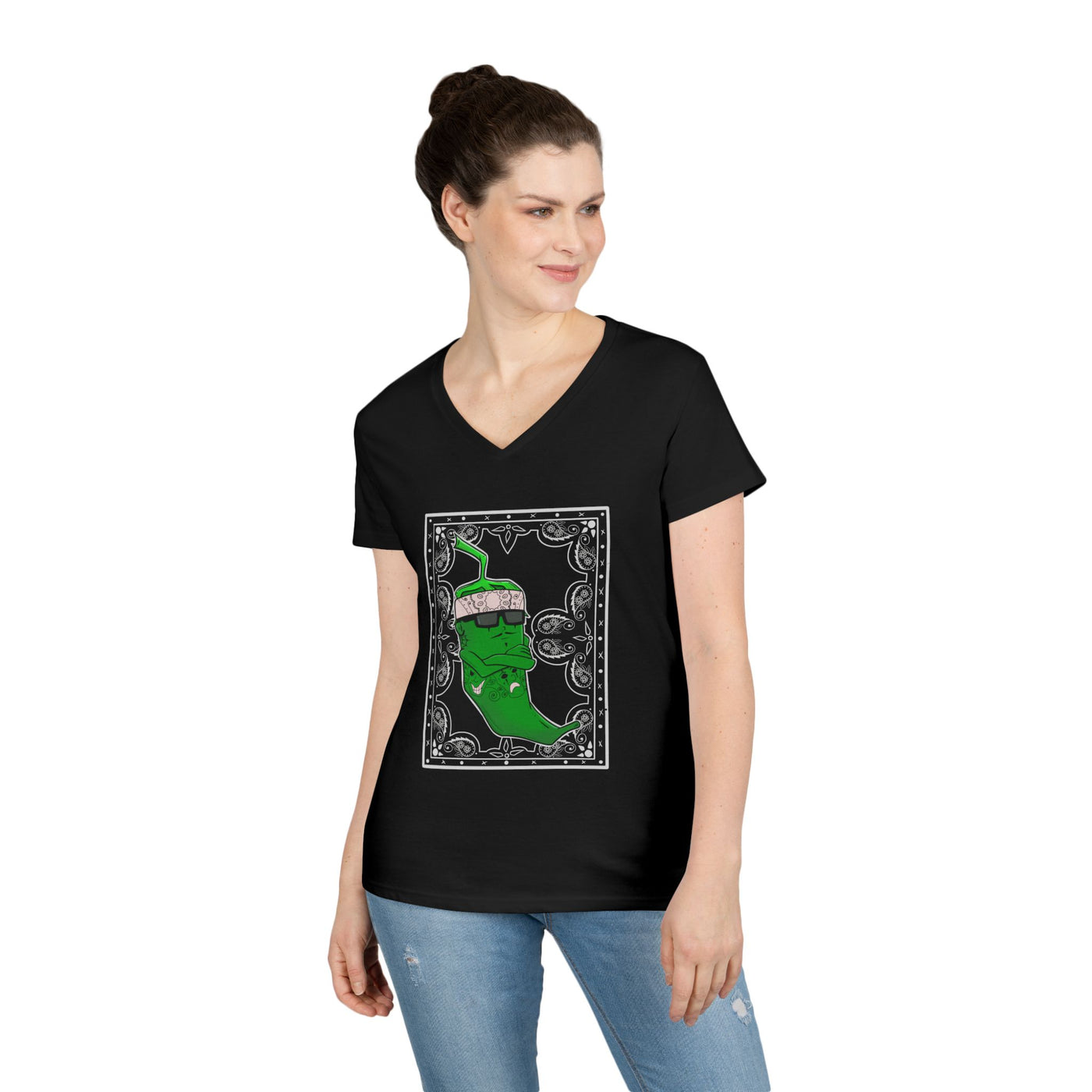 Women's Graphic Tees | V-Neck T-Shirt | Poncho and Lefty’s Mercantile