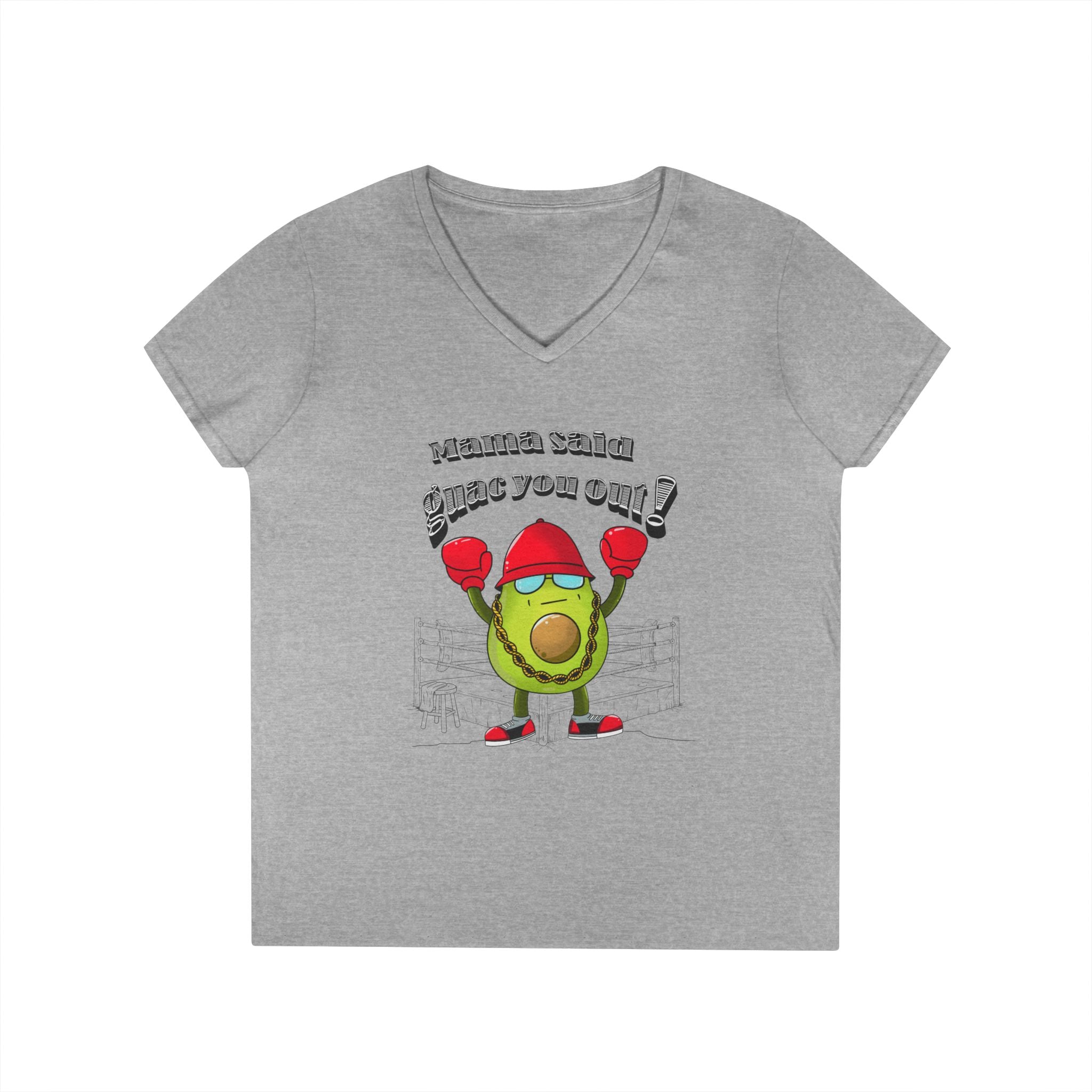 Mama Said Guac You Out!- Punny Avocado V-Neck