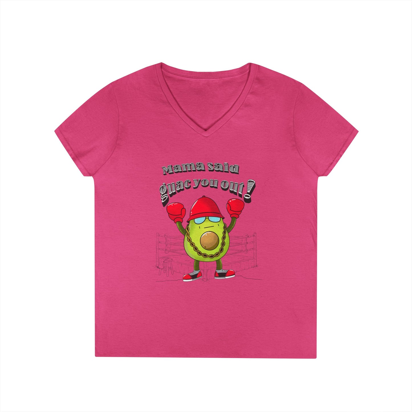Mama Said Guac You Out!- Punny Avocado V-Neck