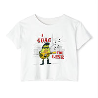 I Guac the Line- Punny Avocado Crop Top
