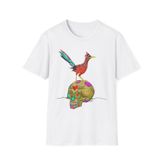 Road Runner On Sugar Skull Graphic Tee
