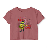 I Guac the Line- Punny Avocado Crop Top