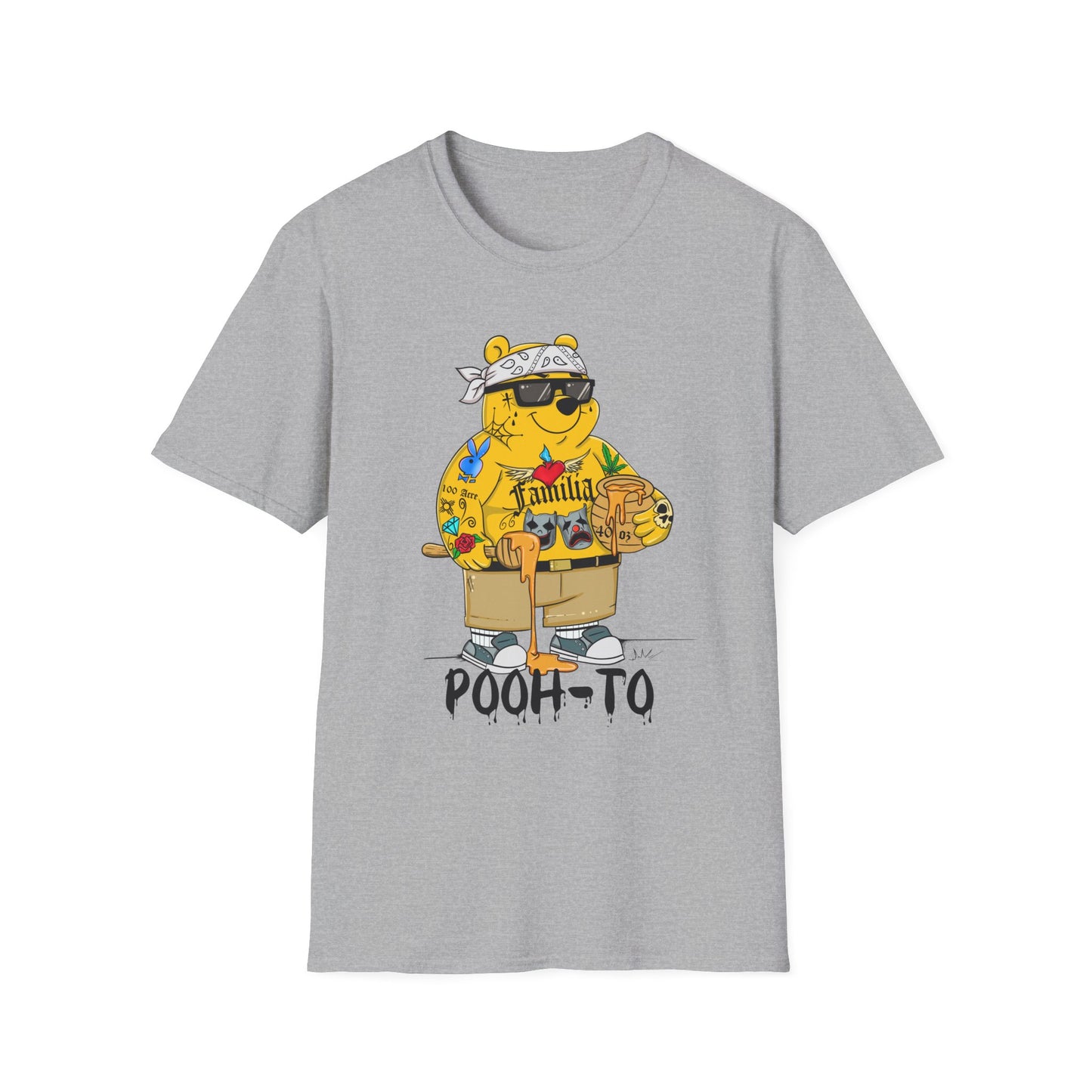 Pooh-To Graphic T-Shirt — Streetwear Cartoon Bear Tee