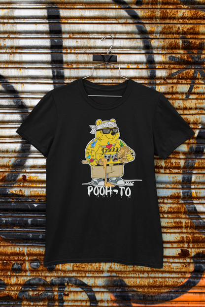 Pooh-To Graphic T-Shirt — Streetwear Cartoon Bear Tee