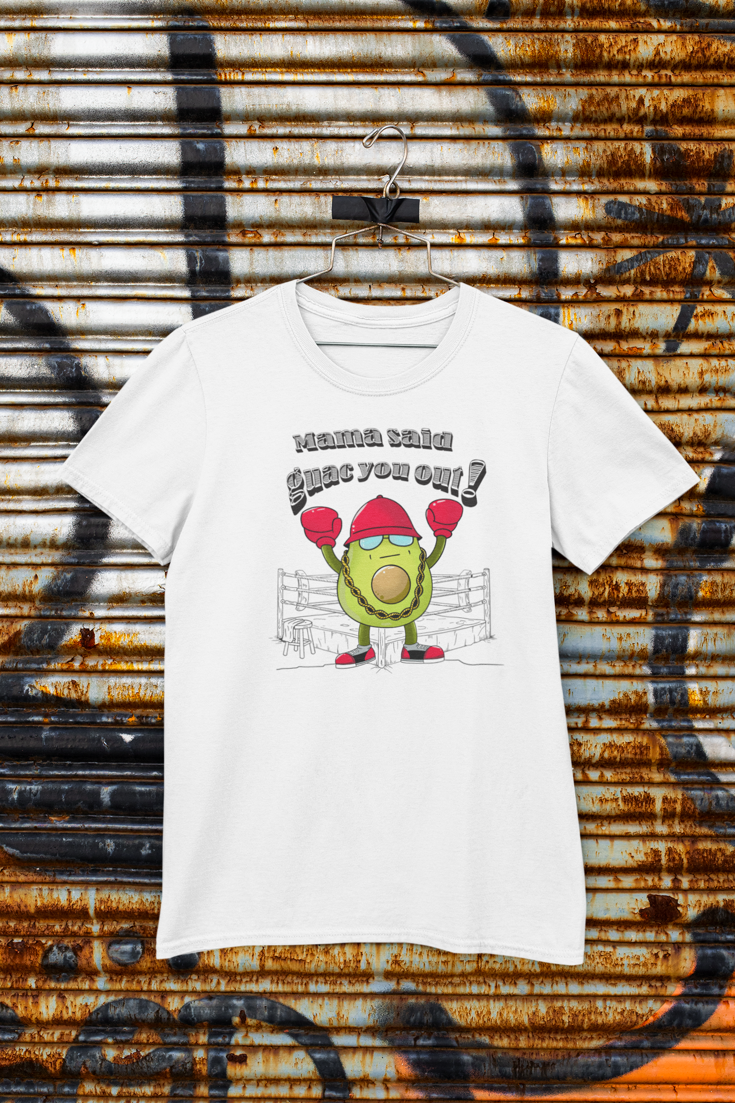 LL Cool A- Mama Said Guac You Out- Punny Avocado Tee