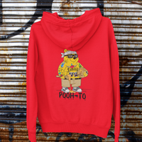 'Pooh-to' Tattooed Bear Graphic Hoodie