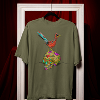 Road Runner On Sugar Skull Graphic Tee