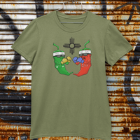 Green and Red Chile Face Off Graphic Tee