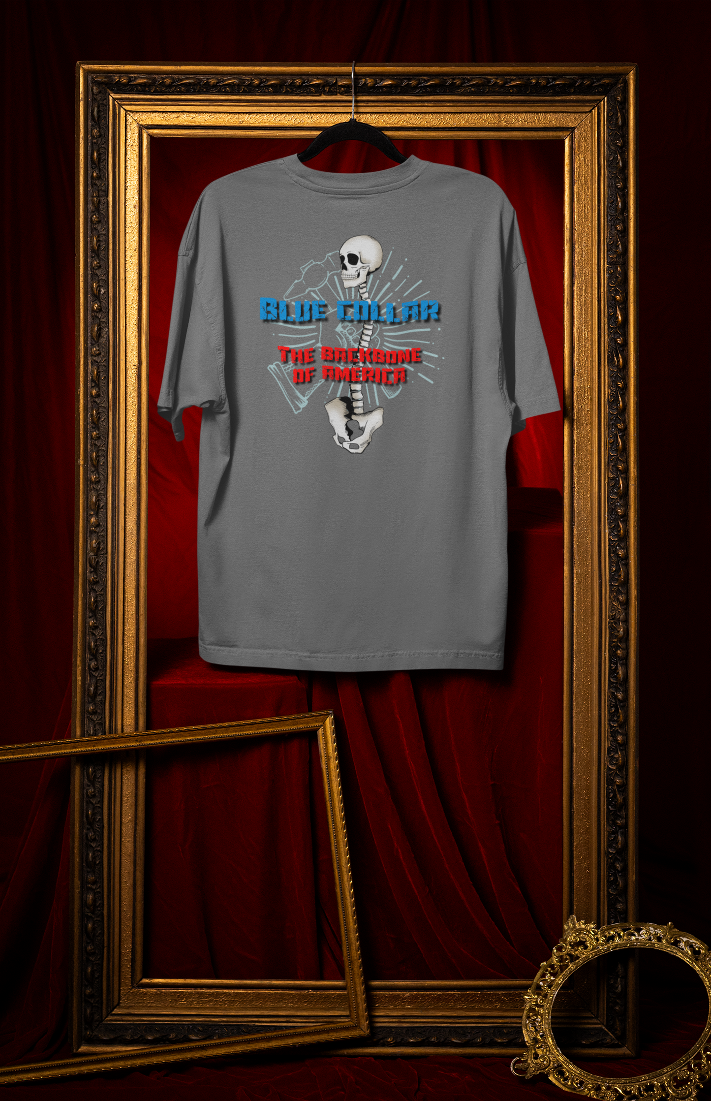 Blue Collar Tee- The Backbone of America