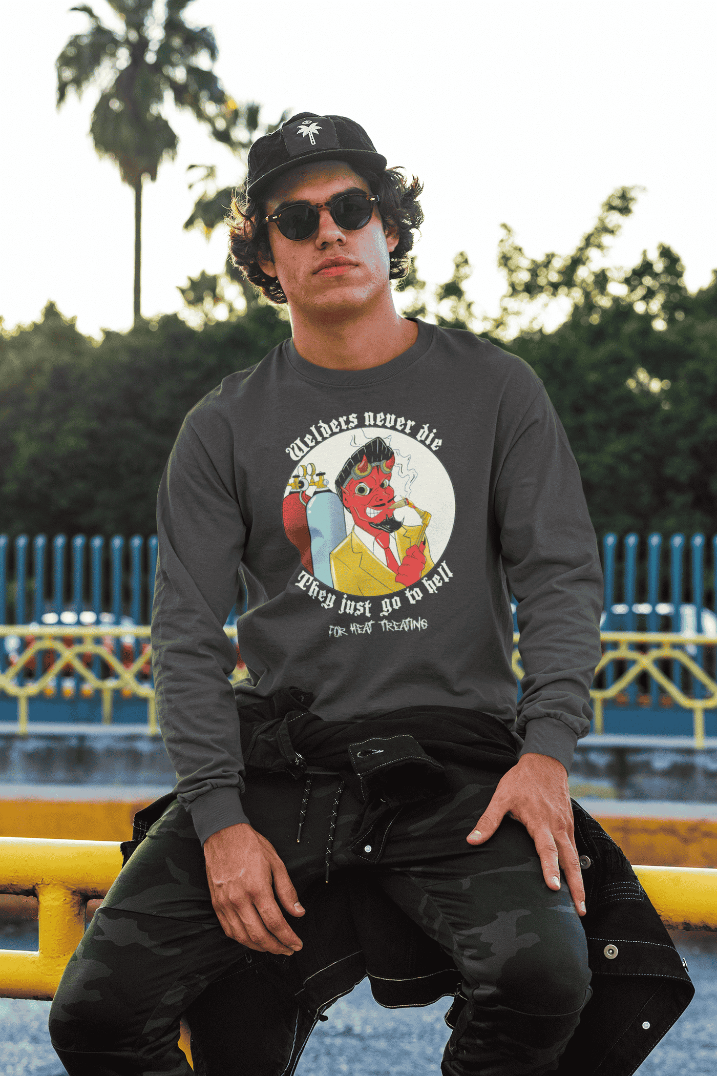 Long Sleeve Tee for Men | Cotton Tee | Poncho and Lefty’s Mercantile