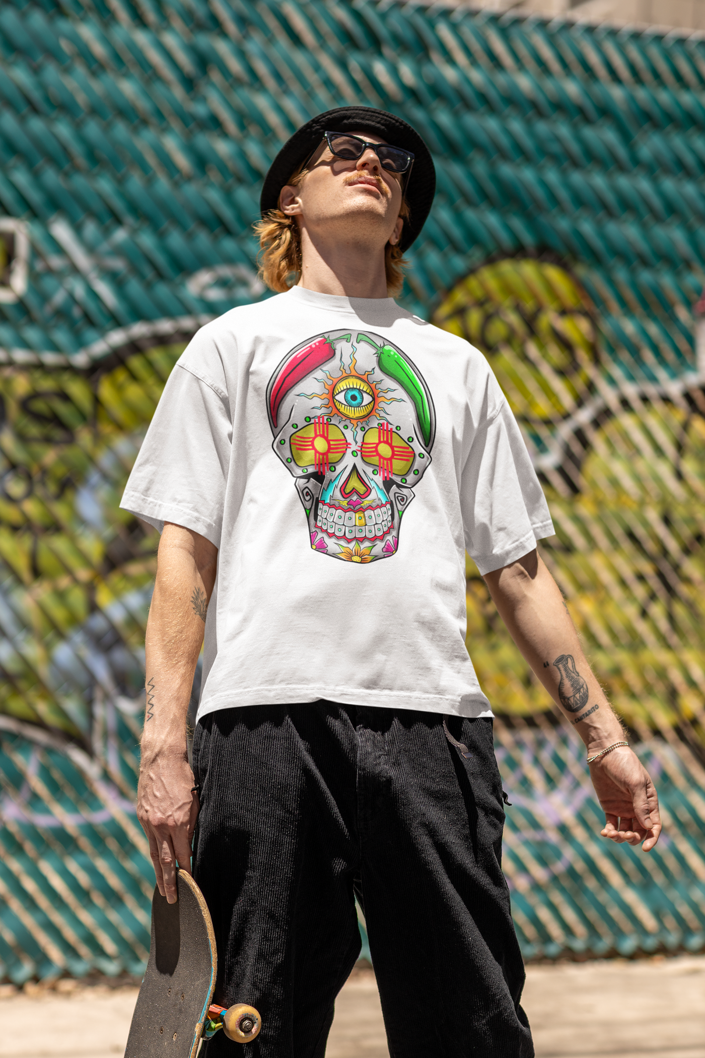 Day of the Dead Southwest Style Graphic Tee