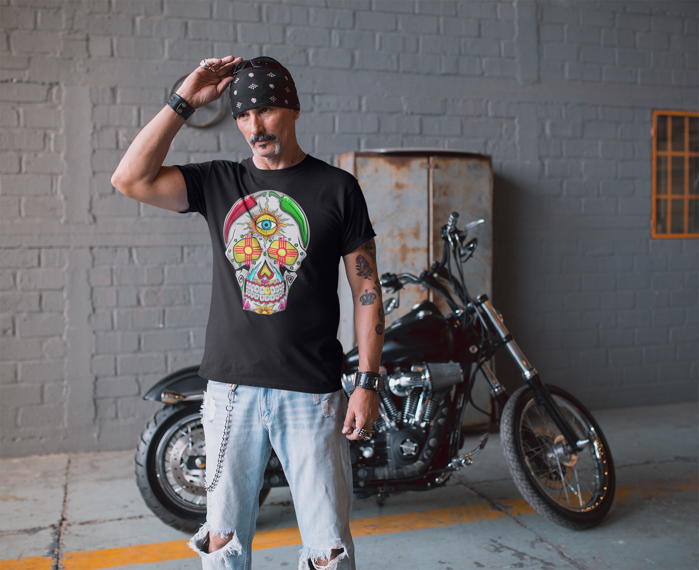 Day of the Dead Southwest Style Graphic Tee