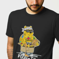 Pooh-To Graphic T-Shirt — Streetwear Cartoon Bear Tee